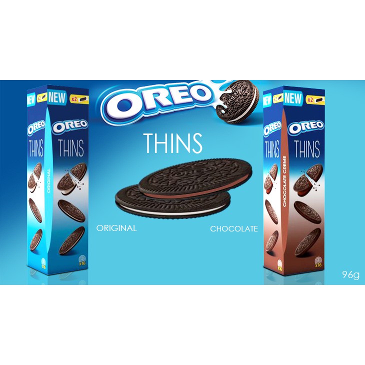 Bánh Oreo siêu mỏng nhập khẩu Hàn Quốc 16 bánh 84g vị vani/tiramisu