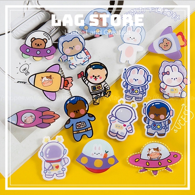 Huy Hiệu Ghim Cài Áo, Balo Phi Hành Gia Siêu Cute Cực Chất - LAG Store