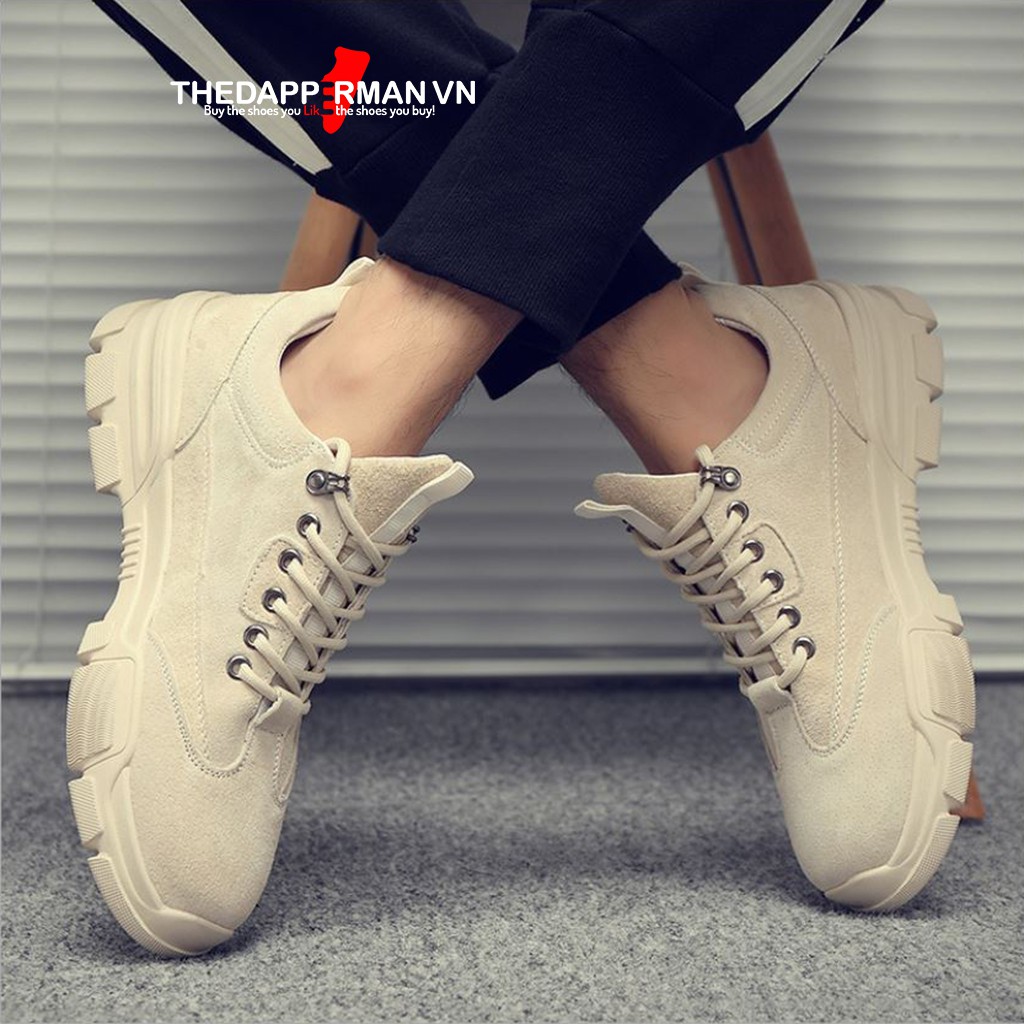 [Mã FAMALLT5 giảm 15% đơn từ 30k] Giày thể thao sneaker nam THEDAPPERMAN D101 chất liệu da lộn chống nước, đế cao su non