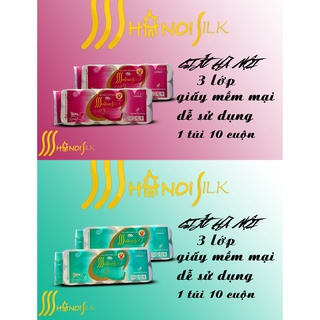 Một thùng giấy vệ sinh Hà Nội Silk 3 lớp hàng chính hãng 1.6kg