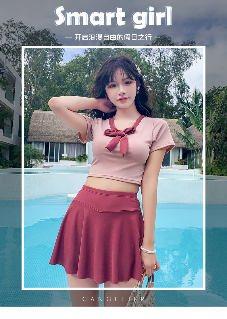 Đồ Bơi Nữ Ngắn Tay Ôm Dáng Mẫu 2021 | BigBuy360 - bigbuy360.vn