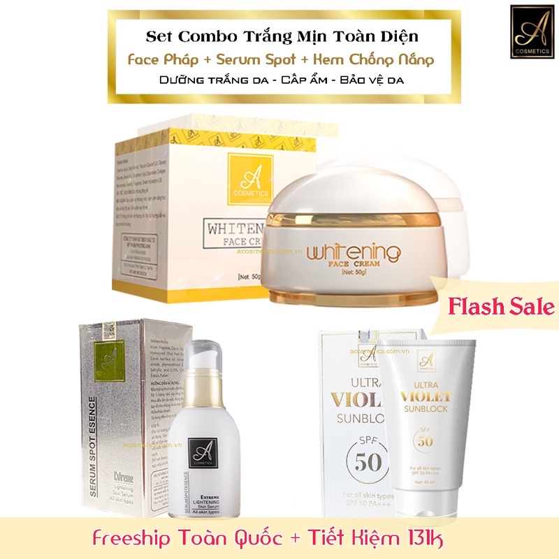 Kem dưỡng trắng da Face Pháp A
