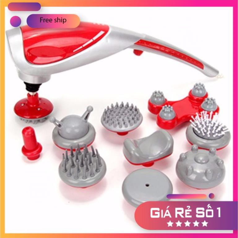 [FreeShip – Hàng Cao Cấp] Máy massage cầm tay 10 đầu King Massager cao cấp