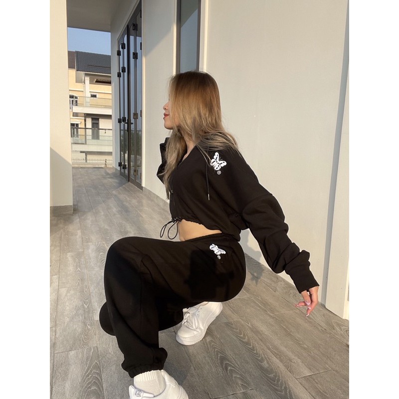 Áo ZIP UP HOODIE - áo khoác croptop khóa kéo | BigBuy360 - bigbuy360.vn
