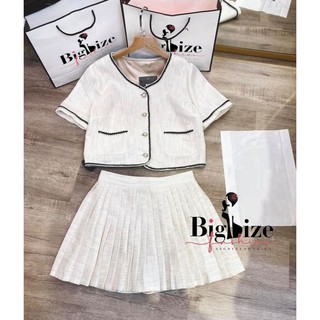 (50-95 Kg) SET ÁO BỐ + CHÂN VÁY BIGSIZE