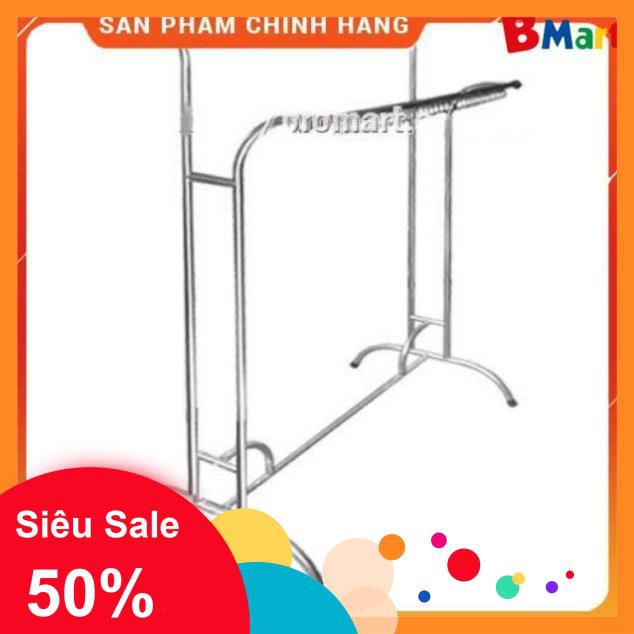 [Hỏa tốc 1H] Giàn phơi quần áo kép inox, giá phơi quần áo ĐƠN - KÉP inox 201 (có khuyên)  - BM NEW