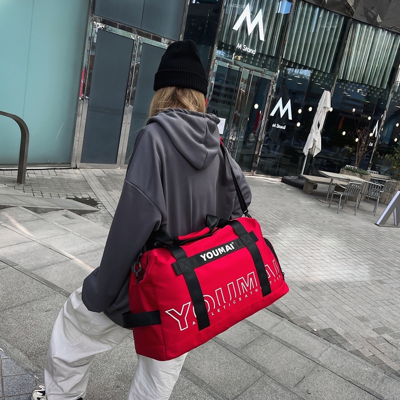 Túi xách du lịch IELGY sức chứa lớn in chữ thời trang cho nữ