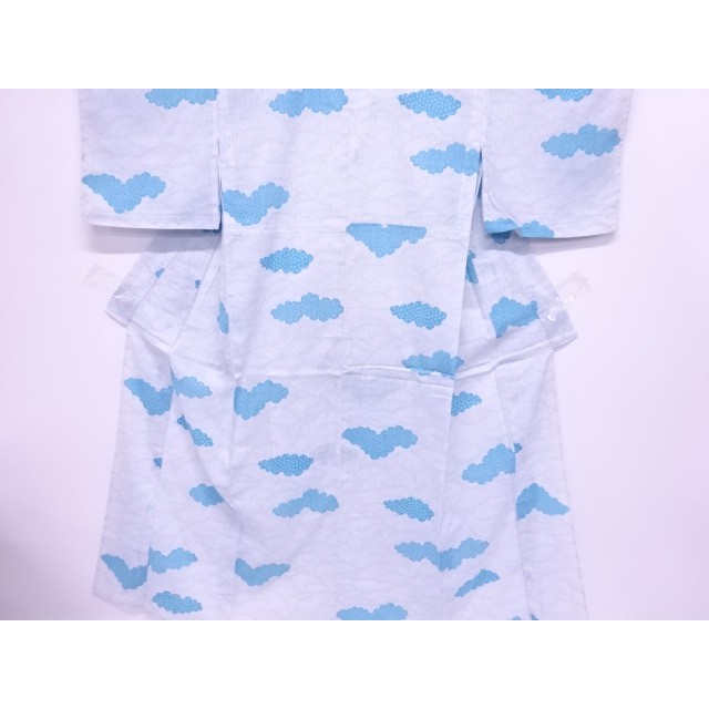 Antique Yukata Nhật Bản/Mây và Sóng nước - Quần áo truyền thống Nhật Bản