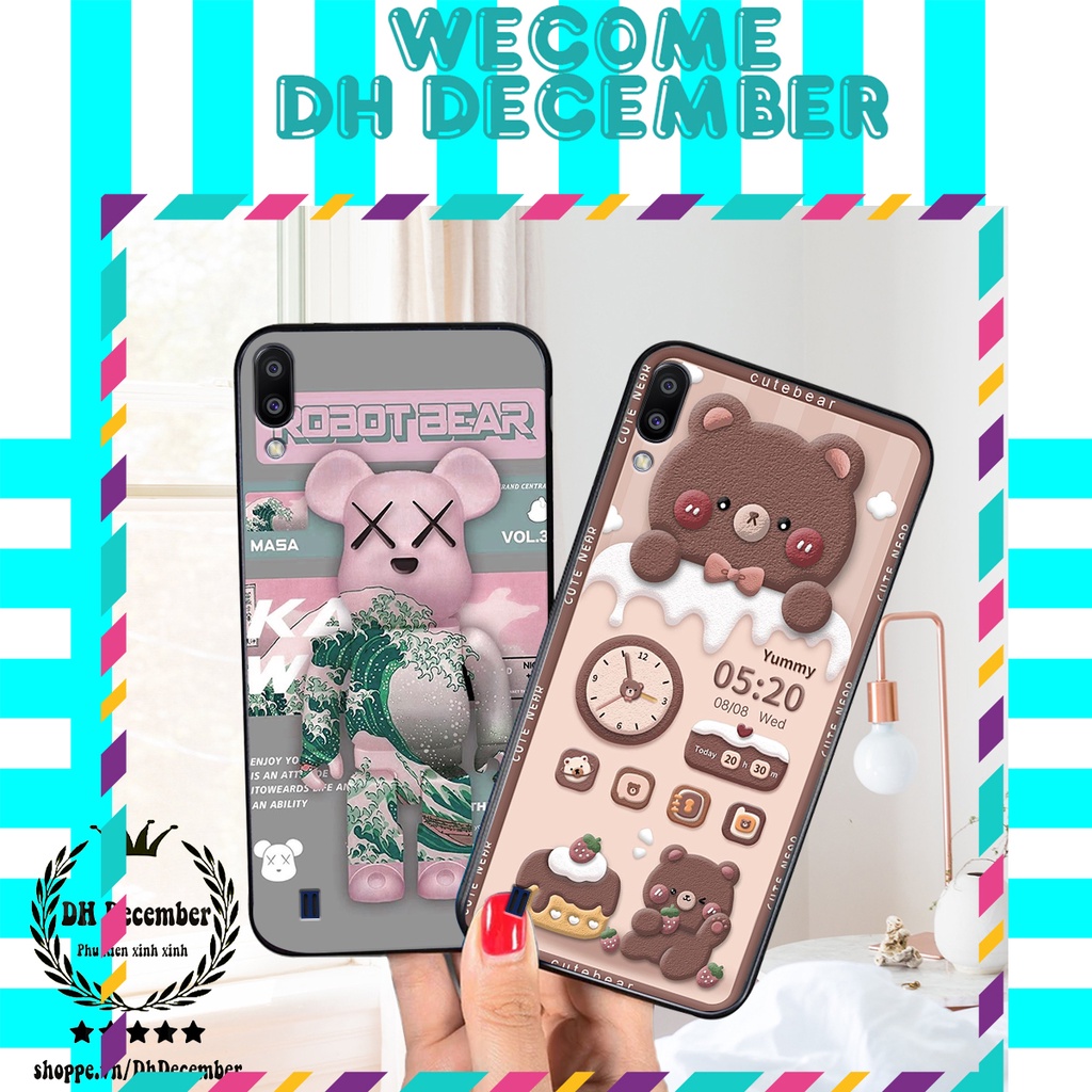 Ốp lưng Samsung A10 / M10 in hình 3D GẤU HỒNG-GẤU BE3R -XINH XẺO CỰC ĐẸP