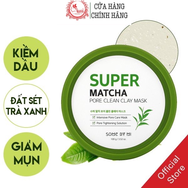 Mặt Nạ Đất Sét Some By Mi Super Matcha Pore Clean Clay Mask 100g