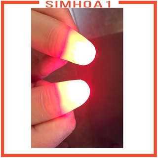 [Simhoa1] 2 Cái Bật Sáng Ngón Tay Ngón Tay Đèn LED Thủ Thuật Ngón Tay Cái Đạo Cụ