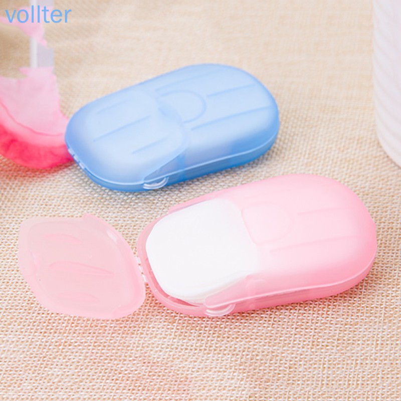 Set 20 miếng xà phòng dạng giấy VOLL nhỏ gọn tiện dụng