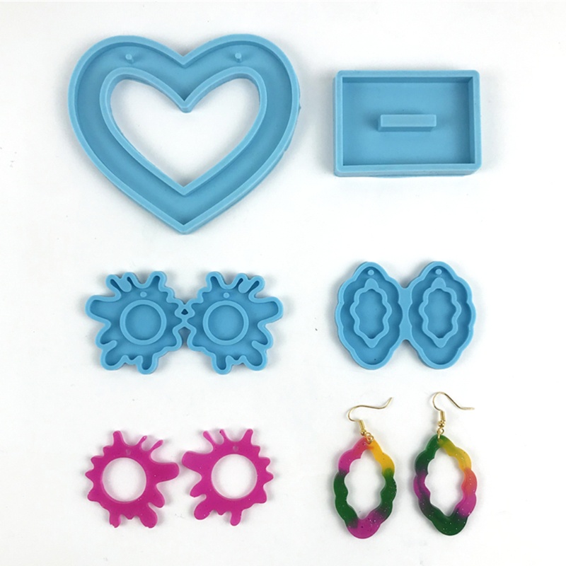 Khuôn Silicone Làm Mặt Vòng cổ / Bông Tai DIY