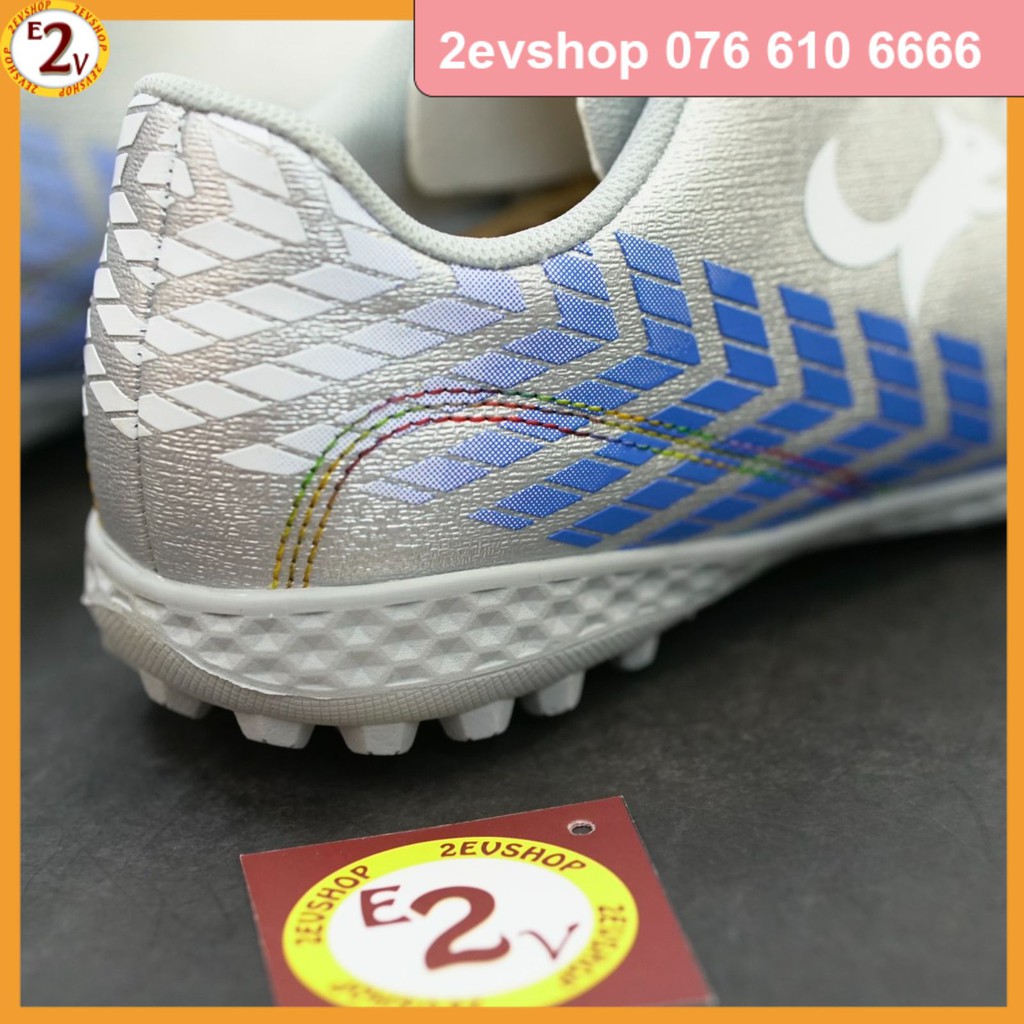 Giày đá bóng thể thao nam Zocker Space Xám, giày đá banh cỏ nhân tạo chất lượng - 2EVSHOP