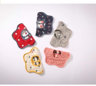 (Set 5 chiếc) Yếm đeo cổ cho bé trai/gái