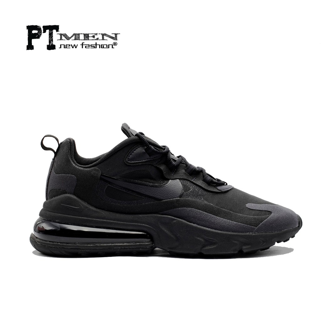 Free XẢ KHO THANH LÝ - RẺ Giày Sneaker Air Max 270 React Full Black | Sale Rẻ | Có Sẵn 2020 . new