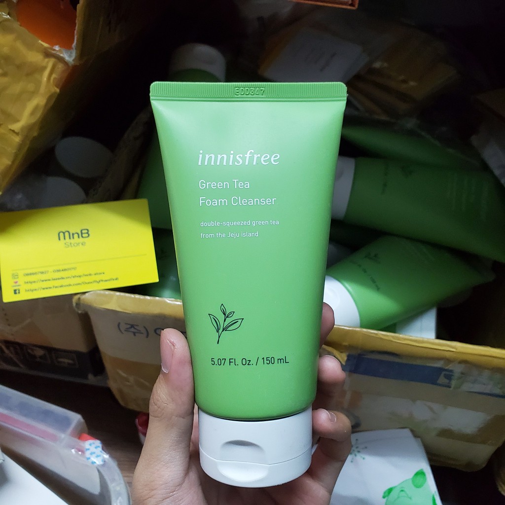 [Hàng nhập khẩu, CÓ TEM] Sữa rửa mặt Innisfree Green Tea Foam Cleanser 150ml - MnB Store