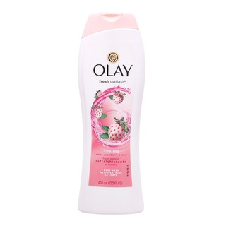 Sữa tắm Olay Cooling White hương dâu và bạc hà 400ml