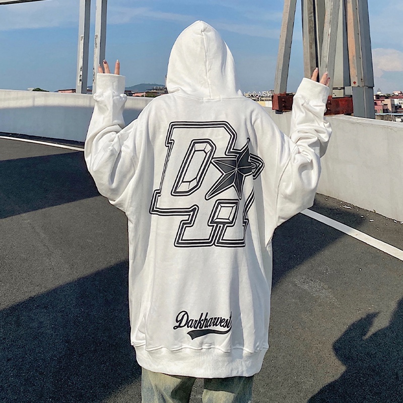 NRVP Áo Hoodie Nữ Tay Dài Dáng Rộng Thời Trang Phong Cách Hàn Quốc