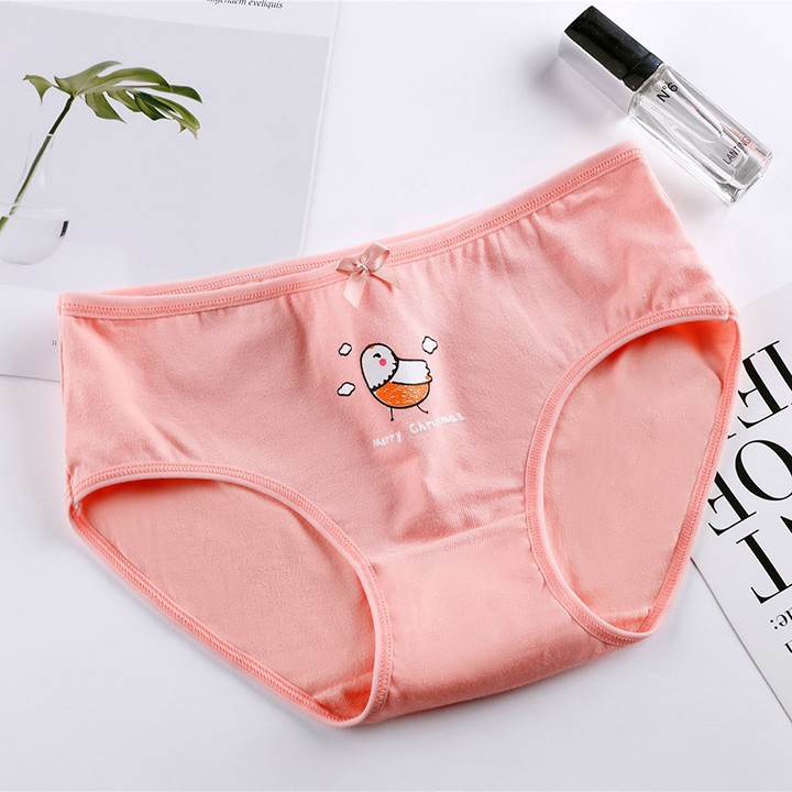 [siêu rẻ] Sét 05 quần Lót Cotton Quảng Châu hình cute kháng khuẩn xuất Nhật Q2