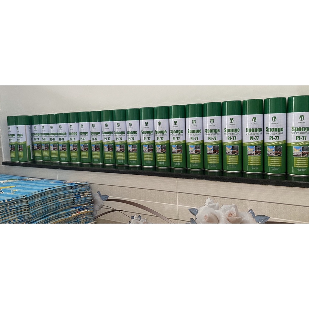 Keo xịt chuyên dụng dán xốp dán tường chai 600ml.