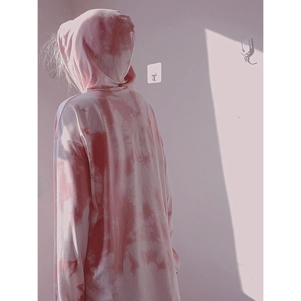 ladies tie dye print long sleeve hoodie sweatshirt | BigBuy360 - bigbuy360.vn
