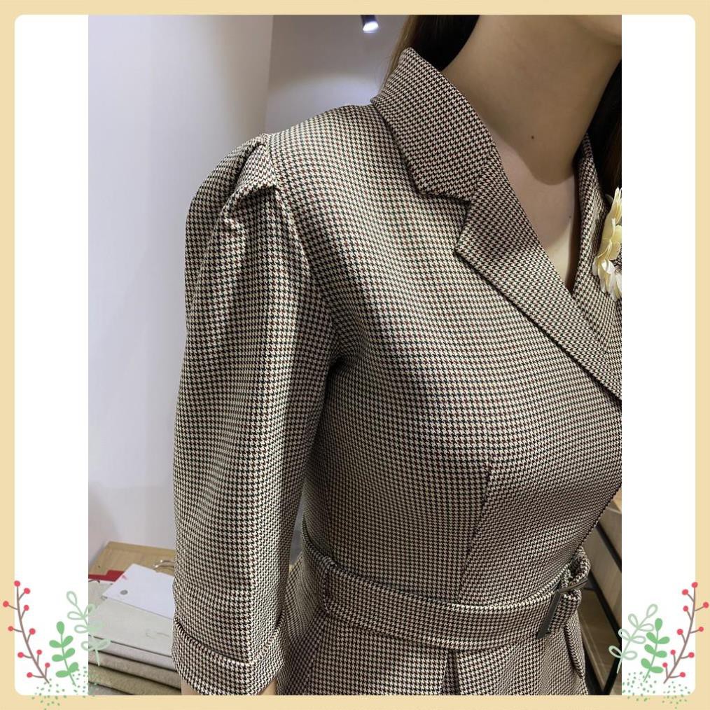 Đầm Nữ Lury Dáng Ôm, Set Liền Áo Peplum Cổ Vest Mix Chân Váy Bút Chì Tặng Kèm Đai, Vải Tex Hàn Cao Cấp, Tôn Dáng -V105 | BigBuy360 - bigbuy360.vn