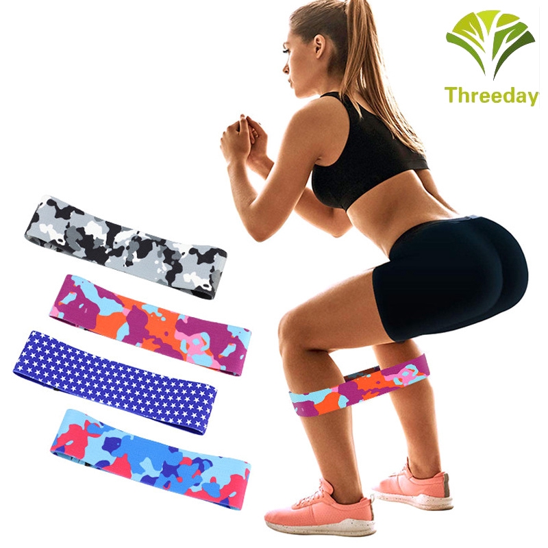 3D❤ Yoga Resistance Band Anti-slip Workout Exercise Stretch Band for Leg Hip Training