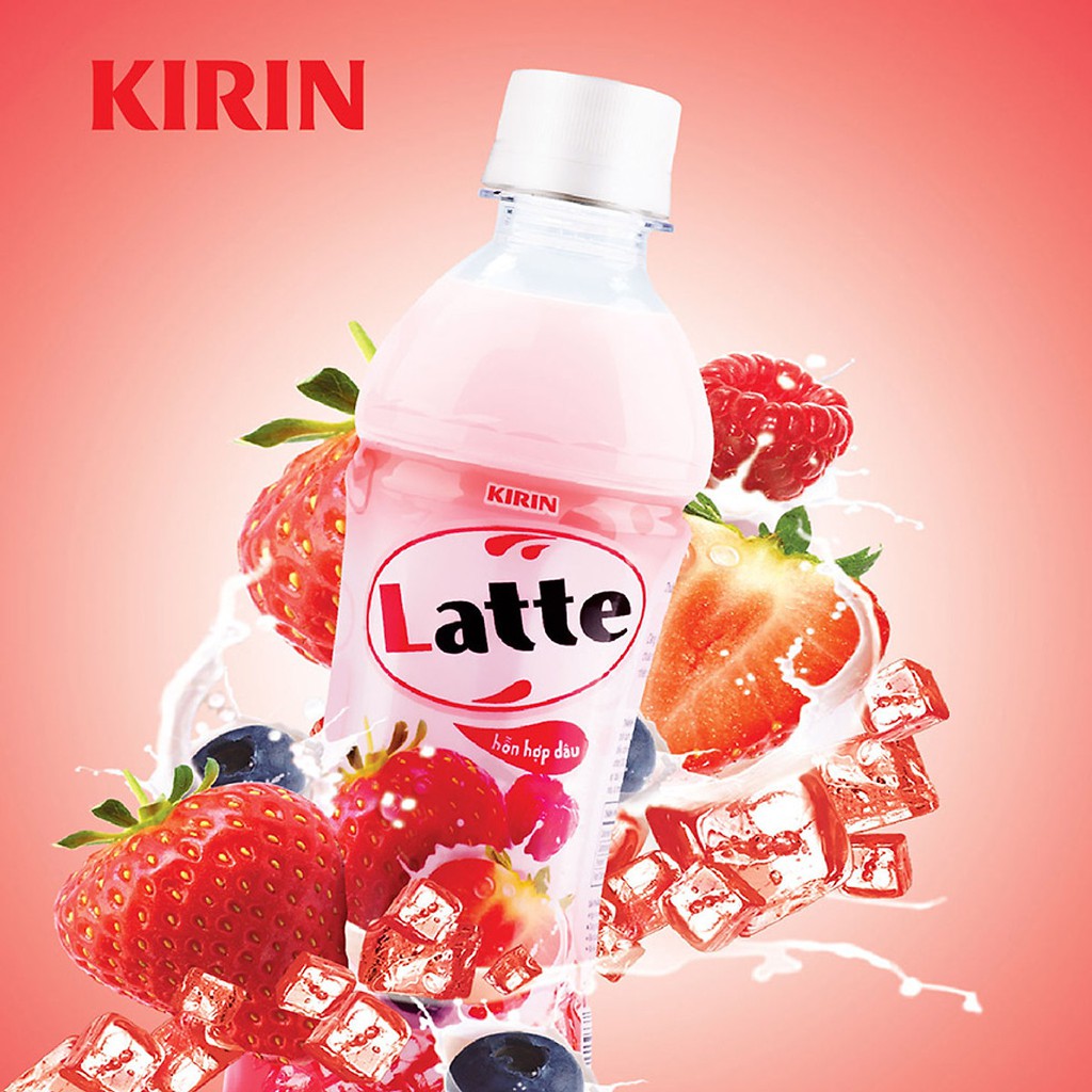 Trà sữa Kirin Latte 345ml (vị đào, vị dâu, vị trà xanh, vị mãng cầu) - 1026083/ 1026084/ 1026085/ 1026086