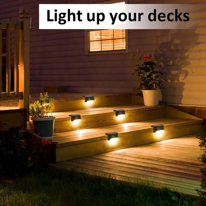 4 Đèn Led Năng Lượng Mặt Trời Chống Thấm Nước Cho Sân Vườn