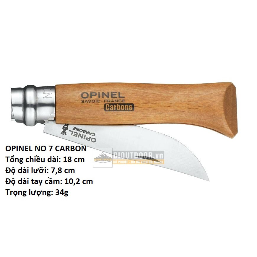 Dụng cụ Sinh Tồn Opinel No 6 đến No 12 dòng Carbon