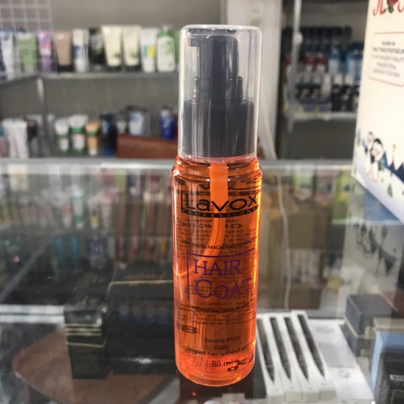 Dầu bóng dưỡng chống rối tóc Lavox tinh dầu Macadamia 80ml