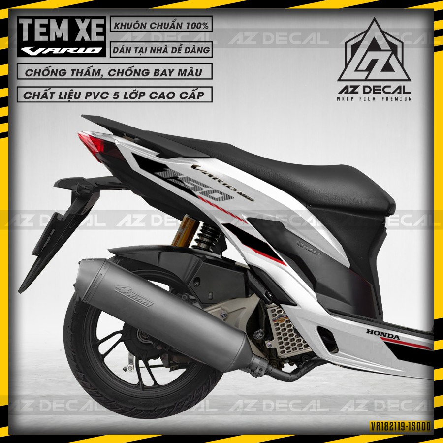 Tem Rời Xe Vario 150 Kiểu Cách Điệu | VR182119150 | Decal Chế Chất Liệu PVC Chống Thấm Chống Bay Màu