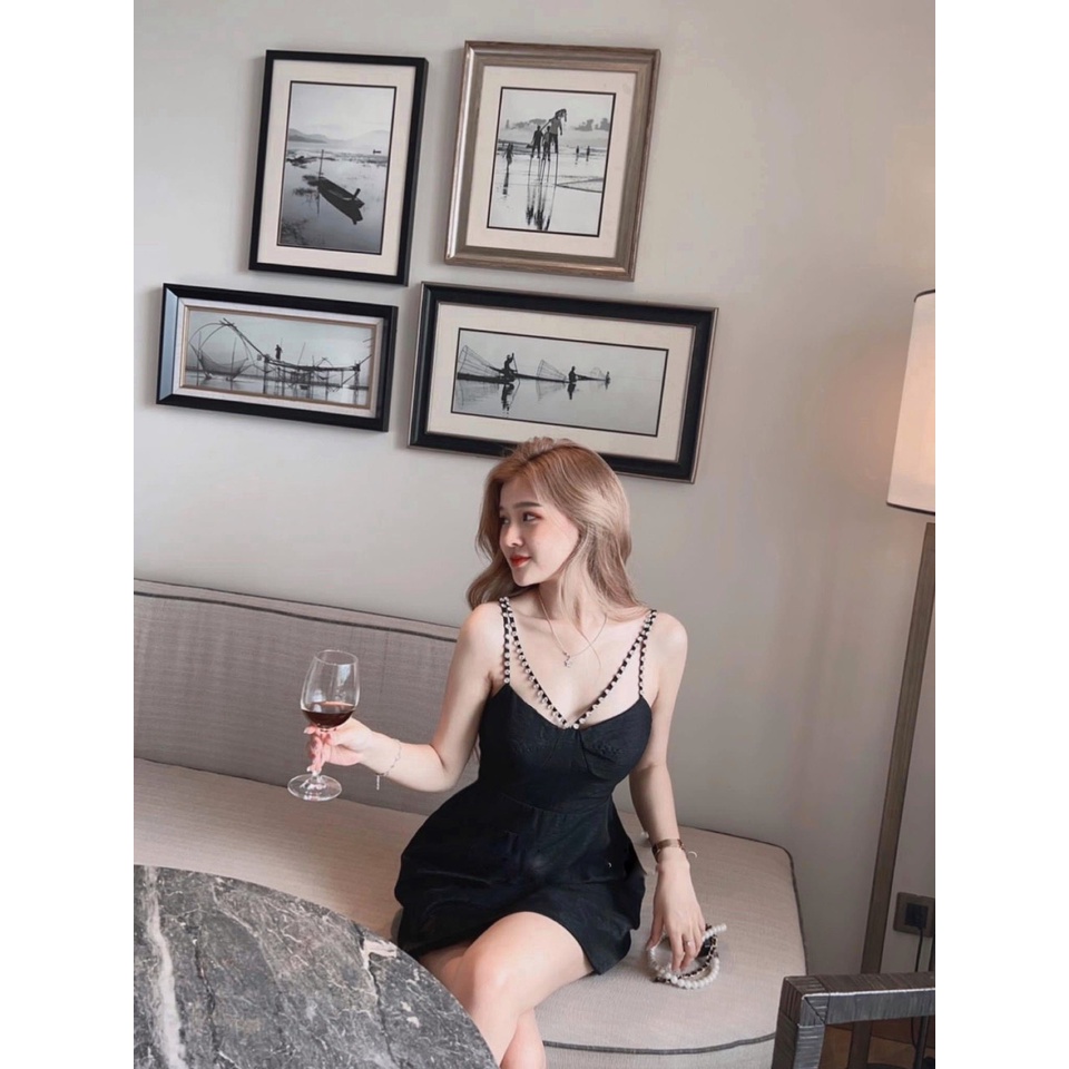 Váy hai dây, đầm hai dây đá sang chảnh quyến rũ