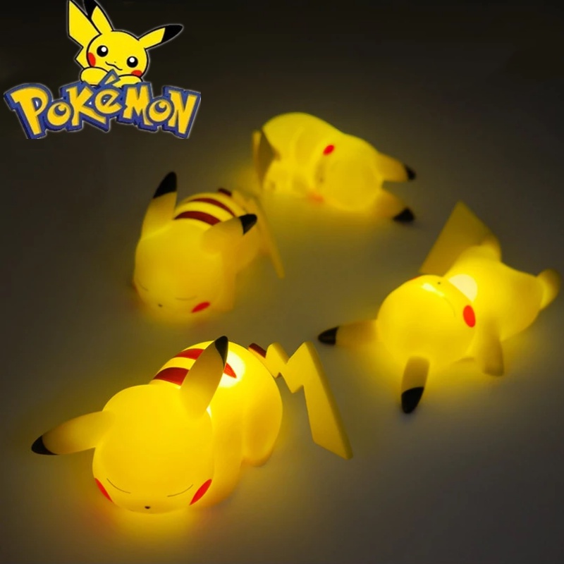 Đèn Ngủ Hình Pikachu Dễ Thương Sáng Tạo Trang Trí Phòng Ngủ Cho Bé