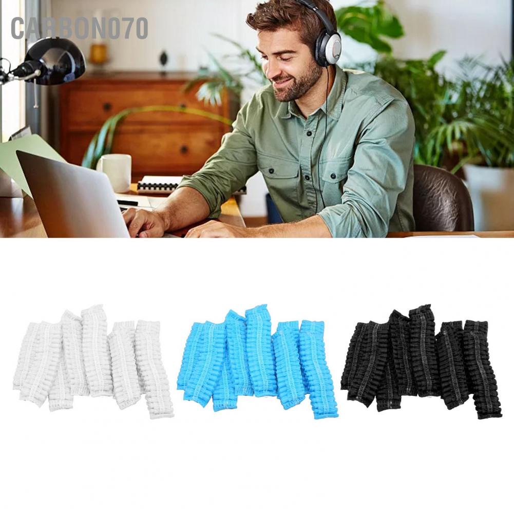 Carbon070 Carbon070 100 chiếc Bọc Earpad dùng một lần Tấm che tai nghe có thể kéo dài vệ sinh Tai cho hầu hết các loại