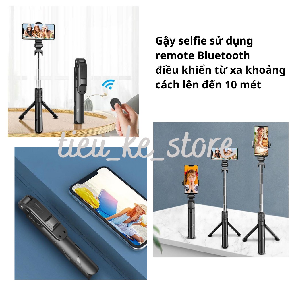 Gậy chụp ảnh selfie 3 chân, gậy tự sướng 3in1 có Bluetooth XT02,  giá đỡ điện thoại livestream | BigBuy360 - bigbuy360.vn