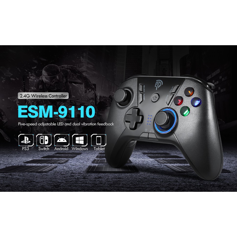 Tay cầm chơi game không dây màu đen EASYSMX ESM-9110