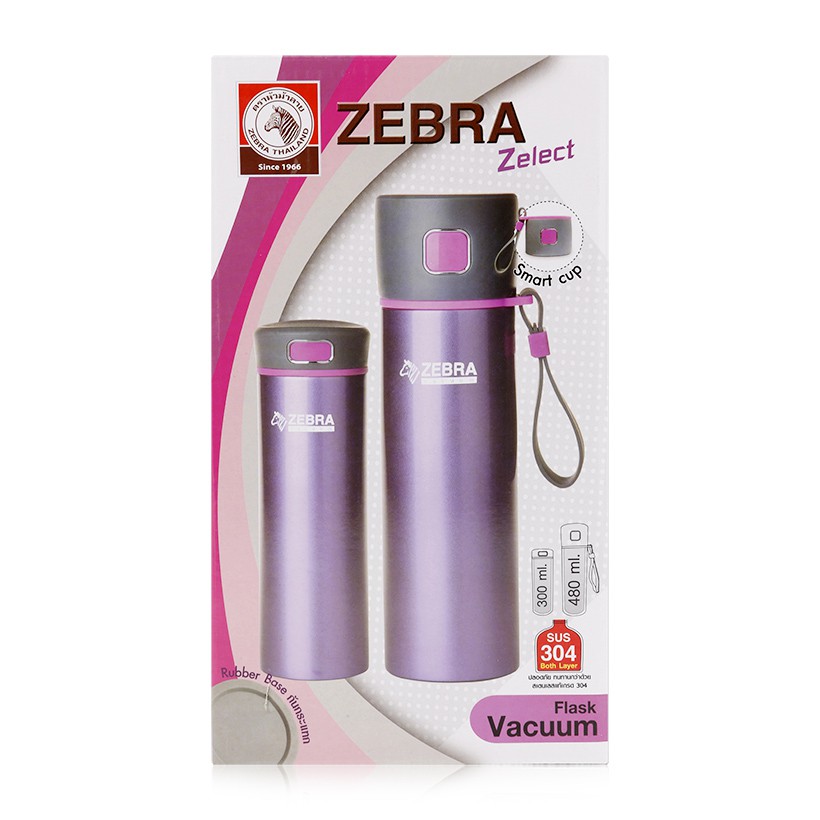 Bộ 2 Bình Giữ Nhiệt Zebra Thái Lan Cao Cấp 480ml+ 300ml