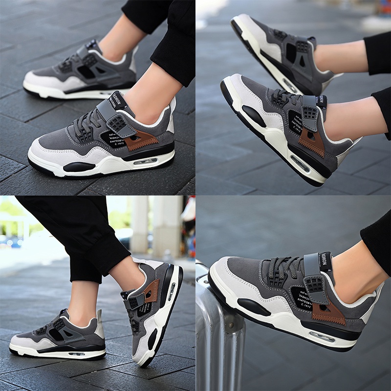 Giày Thể Thao Da Không Thấm Nước Có Đệm Khí 4 Màu Thời Trang Cho Nam Và Nữ size 28-39