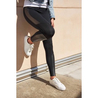 Quần legging phối da xuất khẩu dư xịn
