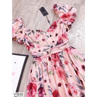 Đầm xoè hoa hồng tiểu thư🌸