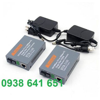 Cặp Converter quang 100MB Netlink Single mode, 1 sợi quang. BH 24 tháng