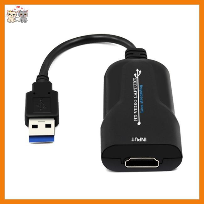 Portable USB 3.0 HDMI Game Capture Card Video Reliable Streaming Adapter for Live Broadcasts Video Recording