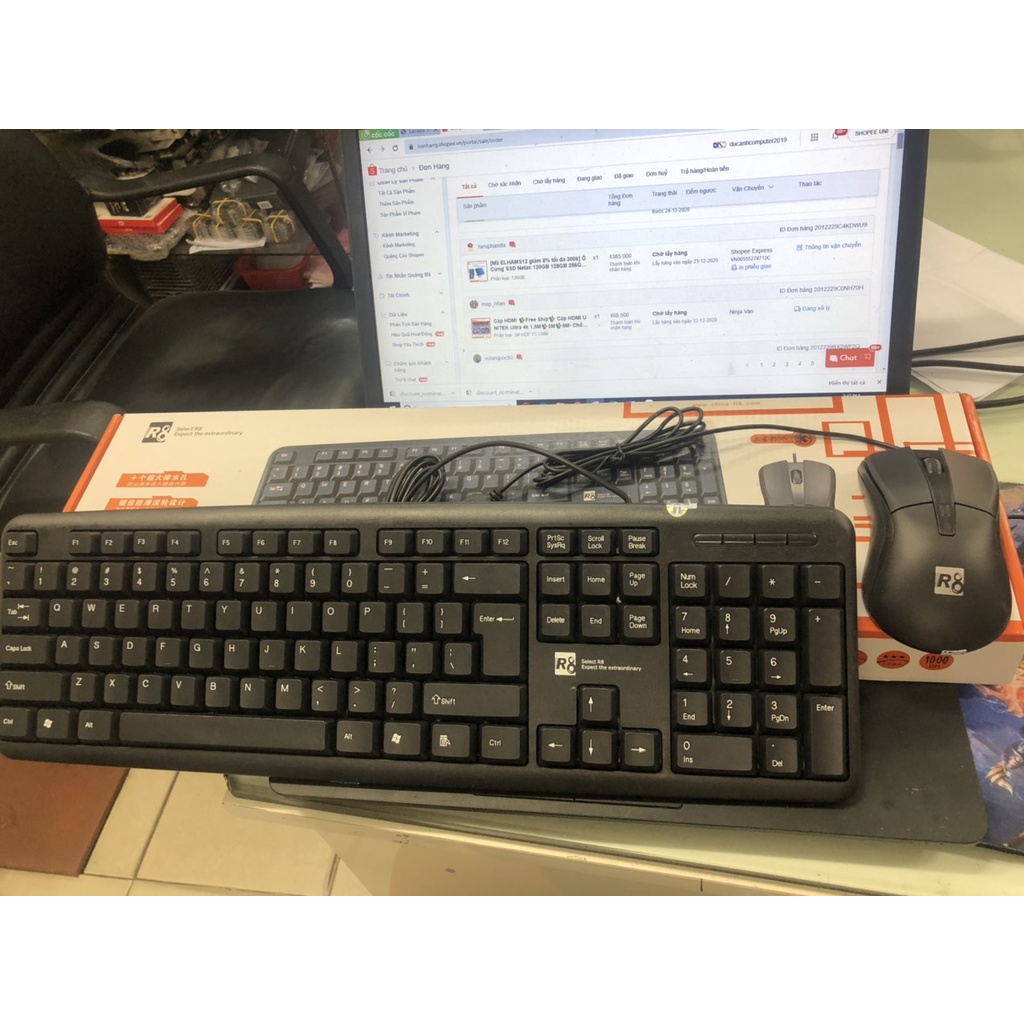 Combo phím dây chuột R8 1901