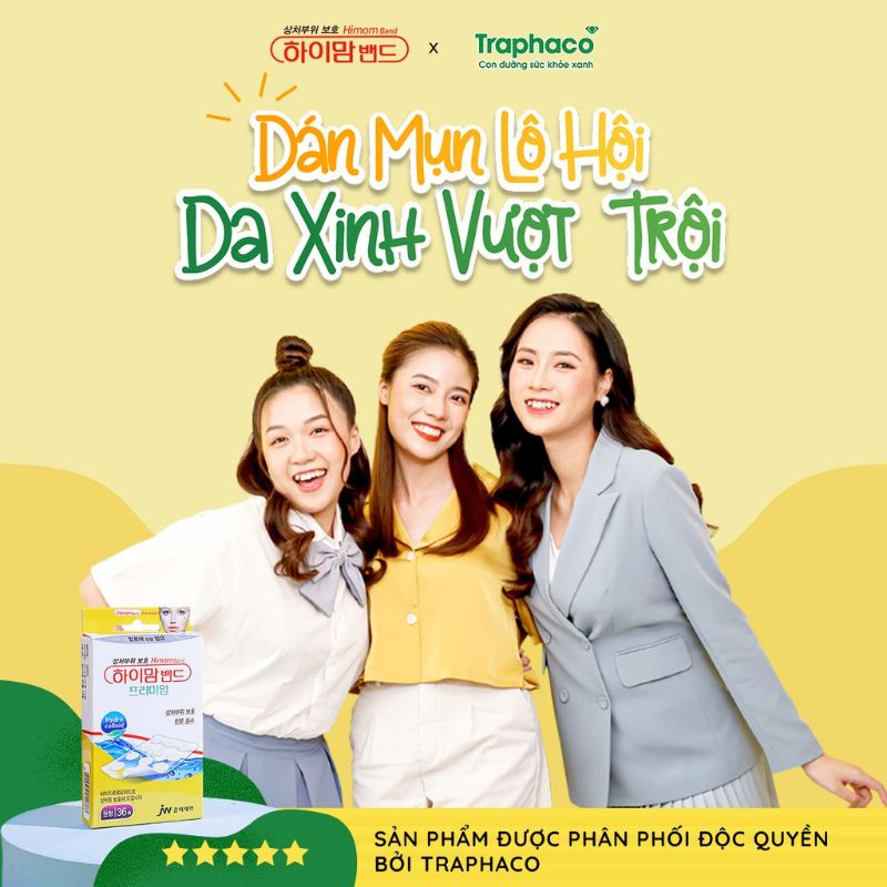 Miếng dán mụn HIMOM BAND hộp 36 miếng