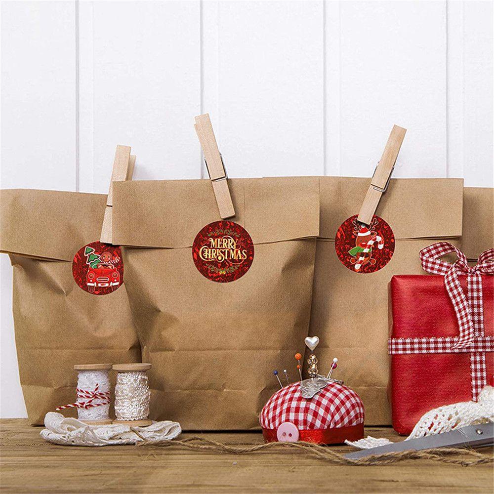 Cuộn 500 Nhãn Dán Trang Trí Giáng Sinh