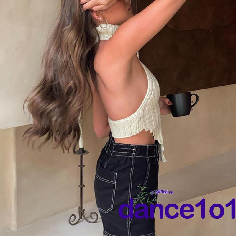 Áo kiểu thiết kế hở lưng thời trang đường phố cho nữ