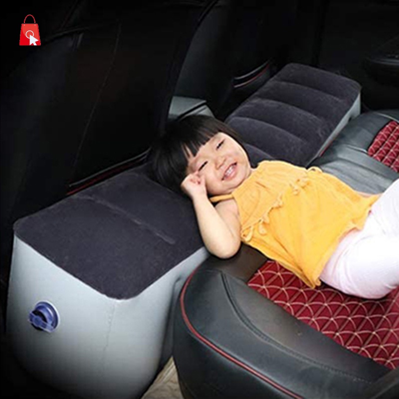 Giường bơm hơi thoải mái dùng lấp khoảng trống băng ghế sau xe hơi tiện dụng khi đi du lịch