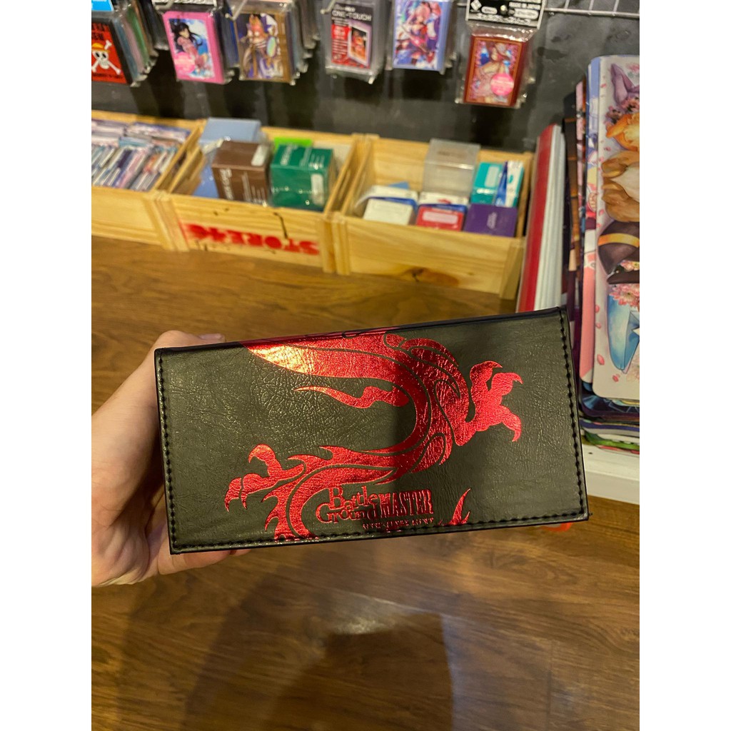 Hộp đôi đựng bài Yugi bằng da cao cấp 3 ngăn màu đen - Deckbox